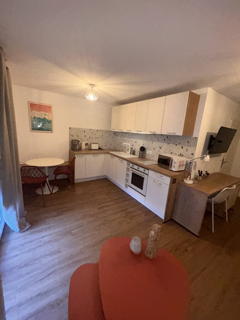 Cuisine vue du salon