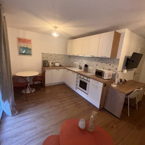 Cuisine vue du salon